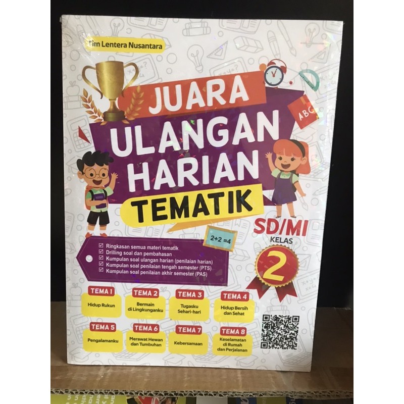Juara ulangan harian tematik kelas 2 SD/MI Terbaru ,Pustaka  Mahardhika Tim Lentera Nusantara
