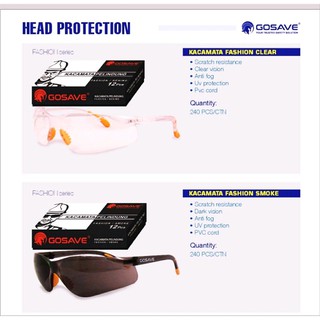 Jual Kacamata Safety Glasses Fashion Bening Clear Gosave Motor Las Gerinda Shopee Indonesia