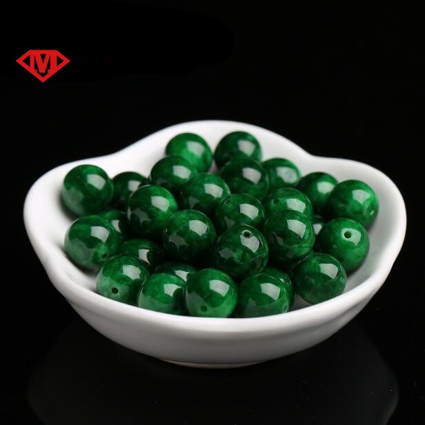 1Pcs  Emerald Dry Green Iron Dragon Raw Loose Beads