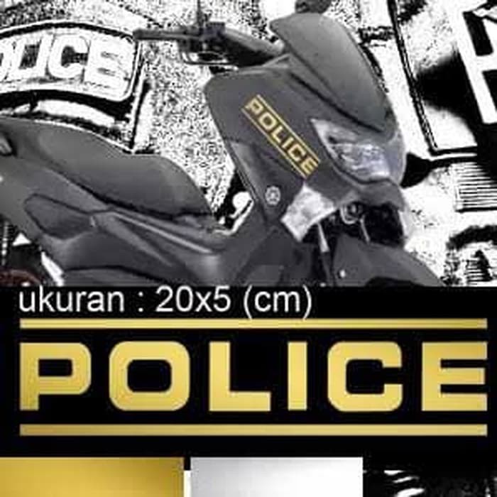 stiker cutting sticker motor NMAX POLICE 01 per PCS