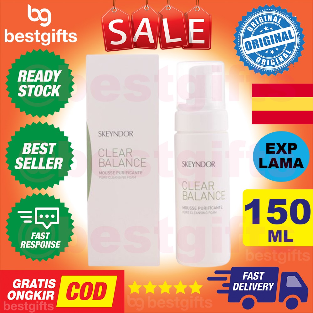 SKEYNDOR CLEAR BALANCE PURE CLEANSING FOAM BUSA PEMBERSIH KULIT WAJAH PORI PORI KOTOR JERAWAT 150 ML