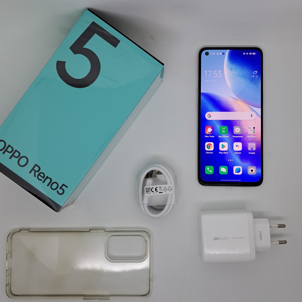 OPPO RENO 5 RAM 8/128 GB HP SECOND MURAH