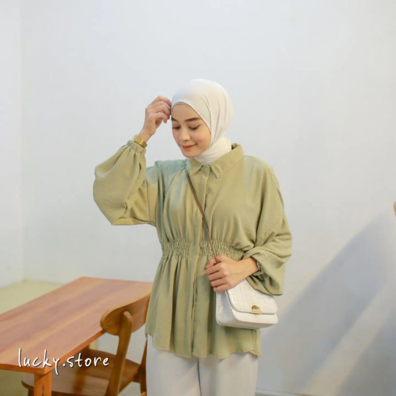 PRILLY BLOUSE CRINKLE//KEYY BLOUSE