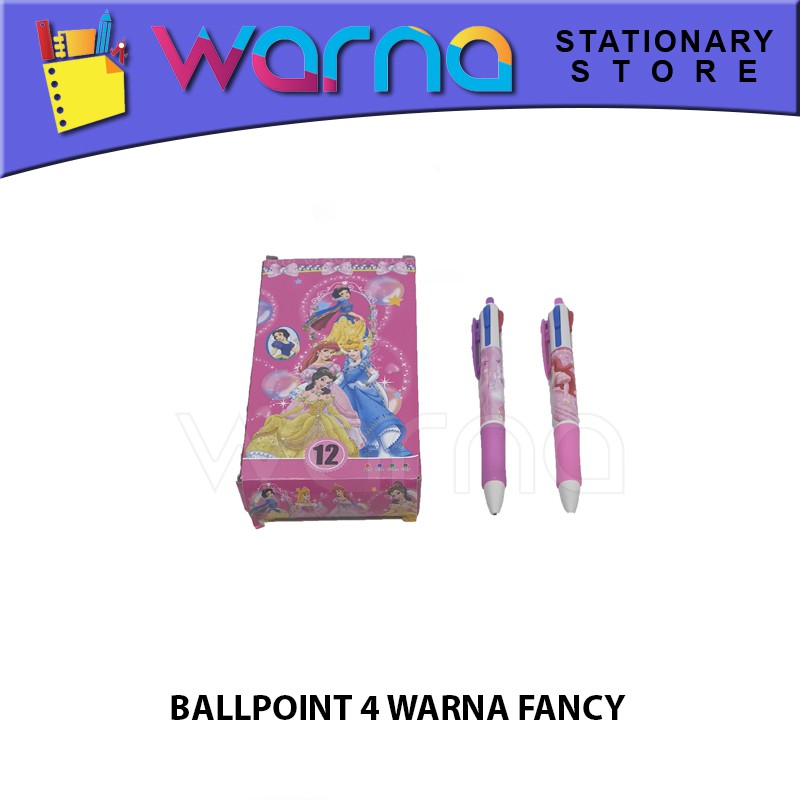 

PEN PULPEN BOLPEN BALLPOINT 4 WARNA FANCY
