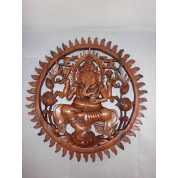 Ukiran Bali Pandil Kayu Ganesha 40cm