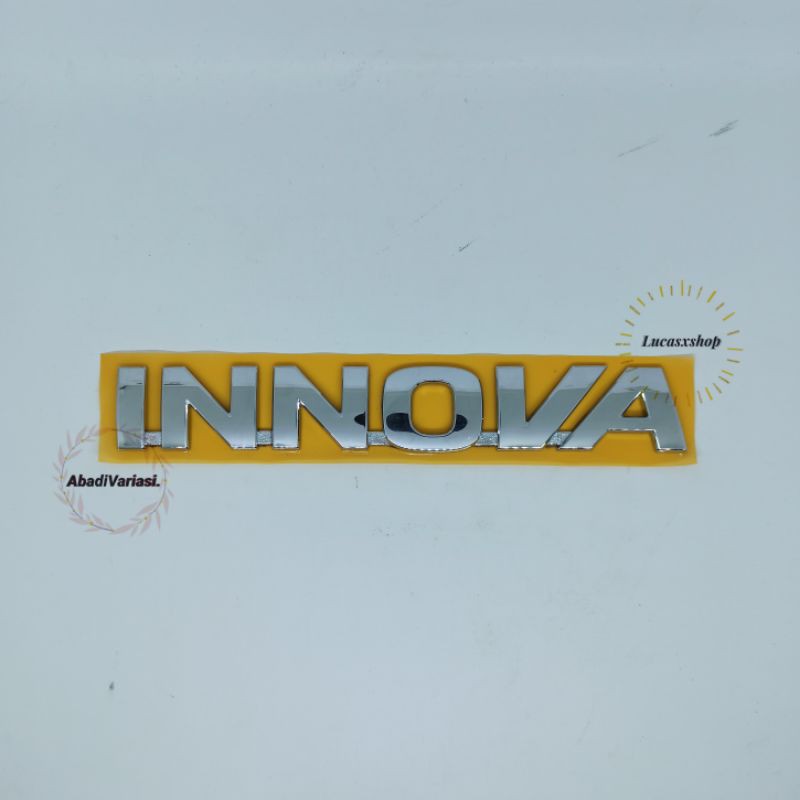 Emblem Logo Tulisan Innova ORIGINAL crum