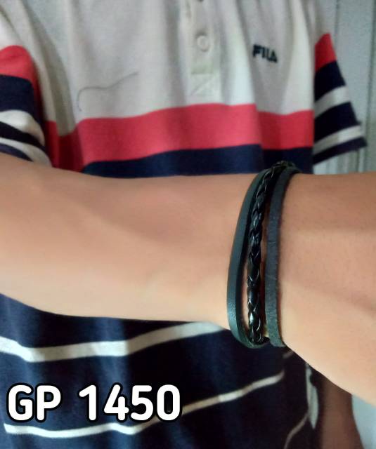 Gelang kulit GP 1450 TULISAN | LEATHER BRACELET | KIIYOOMII