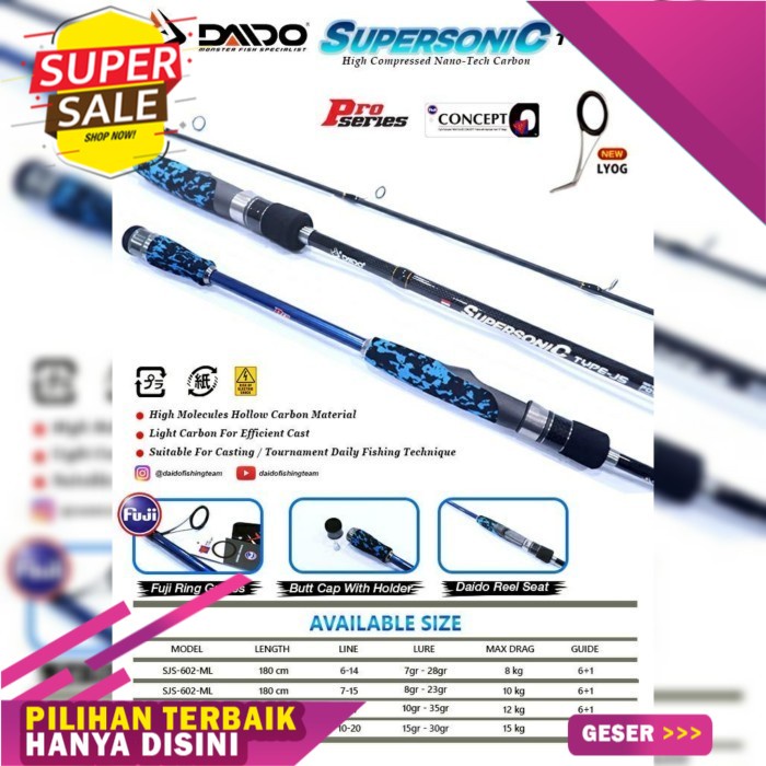 Joran Daido Supersonic Pro Series Japan Style 180CM 10-20LB| FUJI