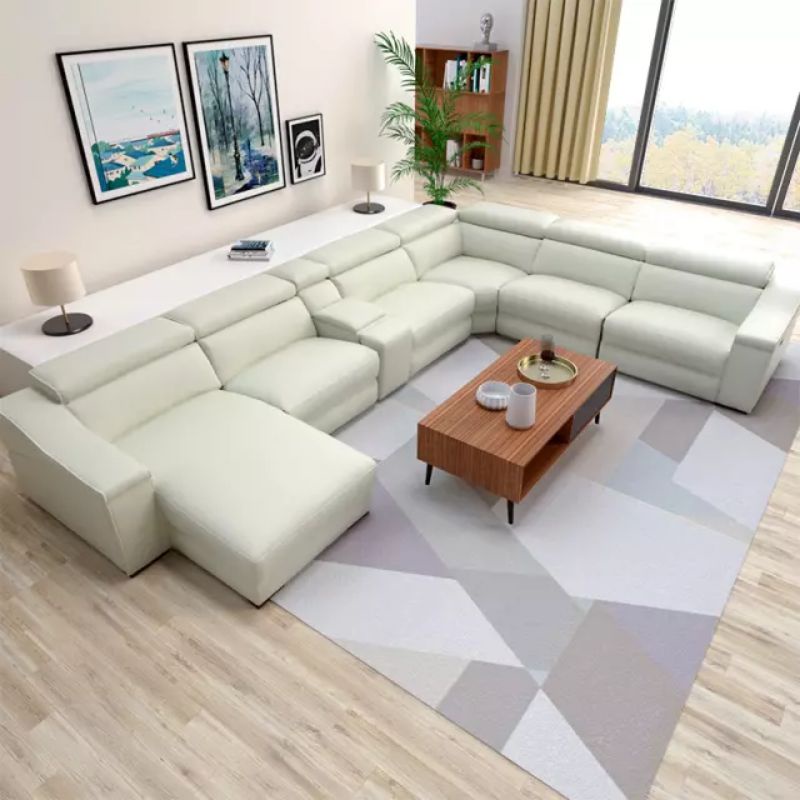 SOFA Leter U modern terbaru kulit premium dan elegan