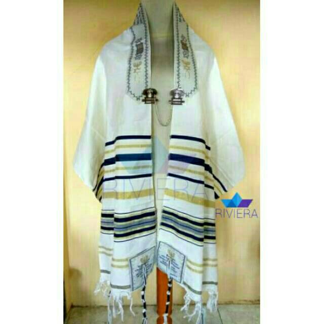 Tallith Ori / Tallit / Tallitot/ Jewish Prayer Shawl / Tallit biru / Tallit navy / Tallit ungu