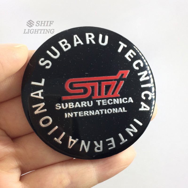 Stiker Emblem Logo SUBARU STI 4x56mm Untuk Velg Hub Mobil