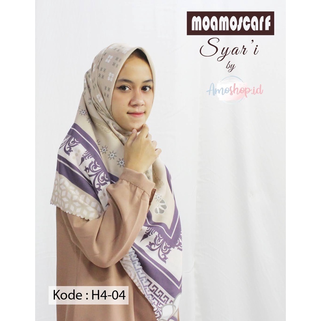 Hijab Jumbo | Kerudung Segi Empat Motif | Jilbab Syar'i Scarf Voal Premium