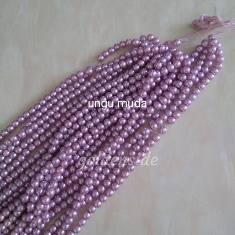 Mutsin Berat 8mm monte mutiara sintetis 8mm/string (+-120butir)