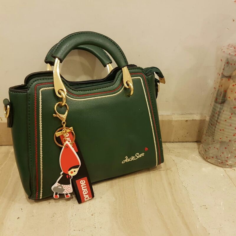 Diskon! Tas Cewek Import Top Handle Bag Wanita Bisa Selempang Bonus Gantungan 932 Murah