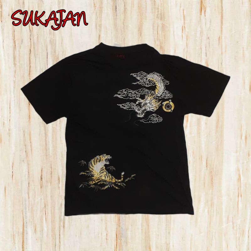 Kaos Sukajan Tiger Dragon Second