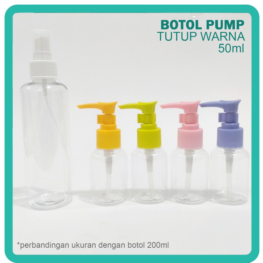 Botol Pump Botol Pompa Isi Ulang PET Tebal Botol Hand sanitizer Facemist Parfum