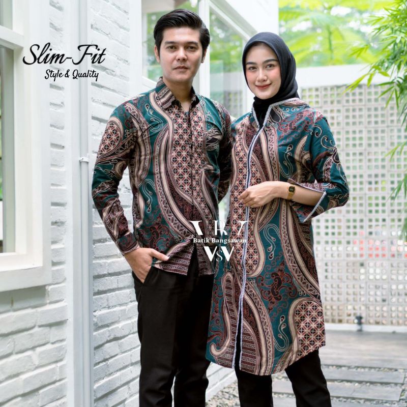 Maura Couple Batik seragam Batik couple atasan batik wanita seragam kantor seragam hajatan