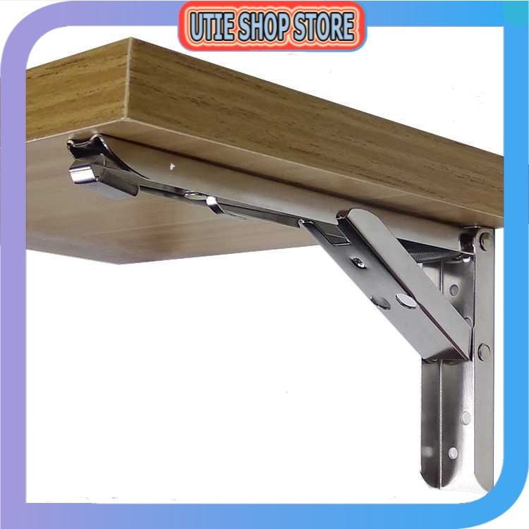USS - Taffware XIDA Bracket Engsel Stainless Steel 65kg 10 Inch 2 PCS JM005 - Utie Shop Store