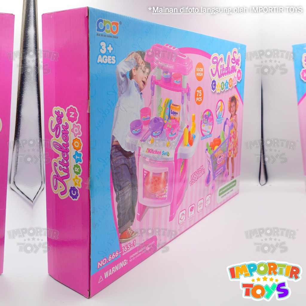 KITCHEN PLAY SET Mainan lengkap BESAR dgn LAMPU &amp; MUSIK FREE BATRE