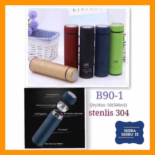 Termos LIFE Tahan Panas / Vacuum Flask Termos Trendy Business 500 ML