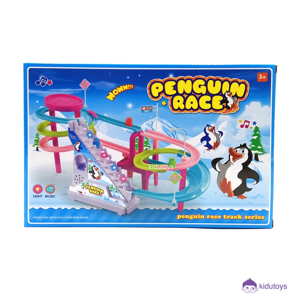 Mainan Anak Track Slide Toys Penguin Race Kidu Toys