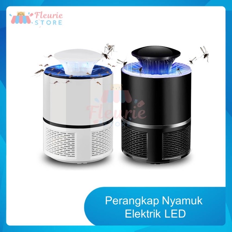 Perangkap Nyamuk Elektrik LED Hitam (Electronic Mosquito Killer) - Perangkap Nyamuk LED
