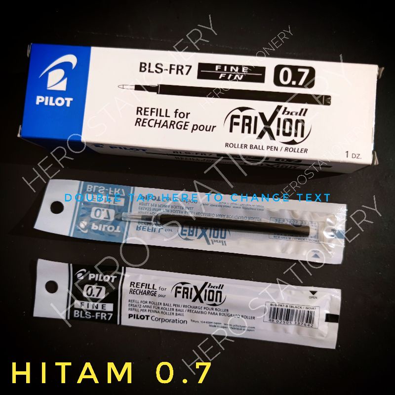 

Refill pen ballpen tinta bisa dihapus pilot frixion tinta hitam 0.7 mm BLS-FR7