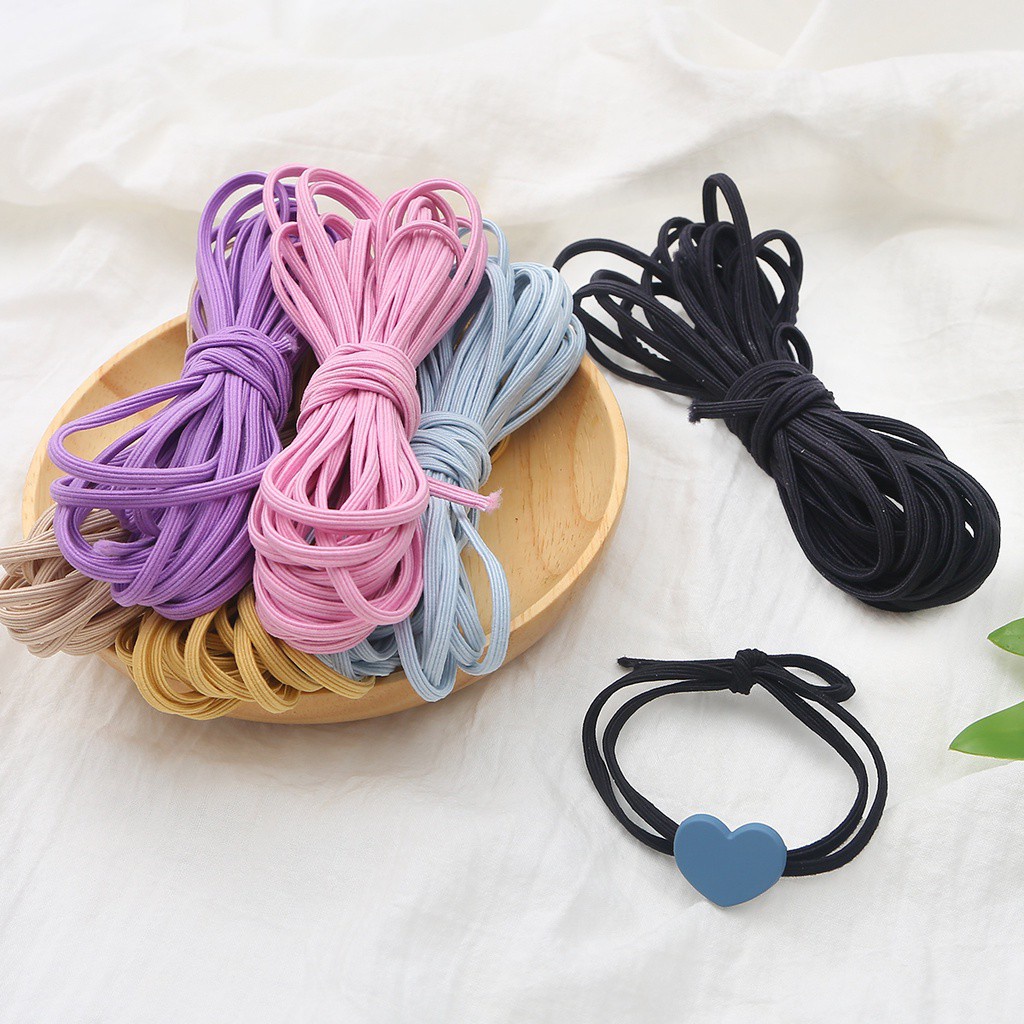 3.5mm 5M/lot 9warna Nylon Tali Elastis Cord String Strap Untuk Perlengkapan Aksesoris Jahit DIY Buatan Tangan