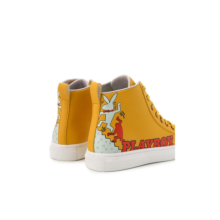 SEPATU SNEAKER PLAYBOY WANITA ORIGINAL CASUAL KETS ASLI KUNING PLW22