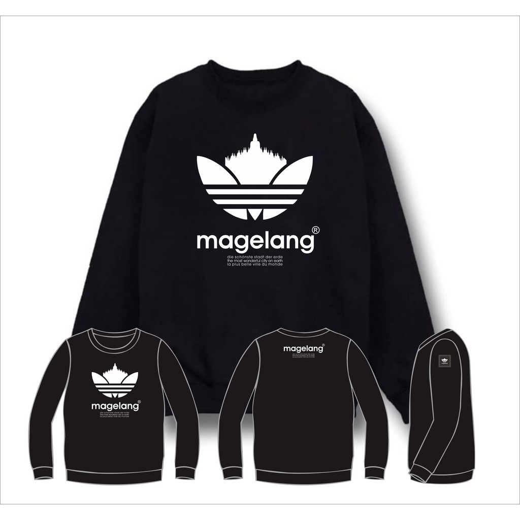 Crewneck Sweater Adidas Threefoil Magelang Casual