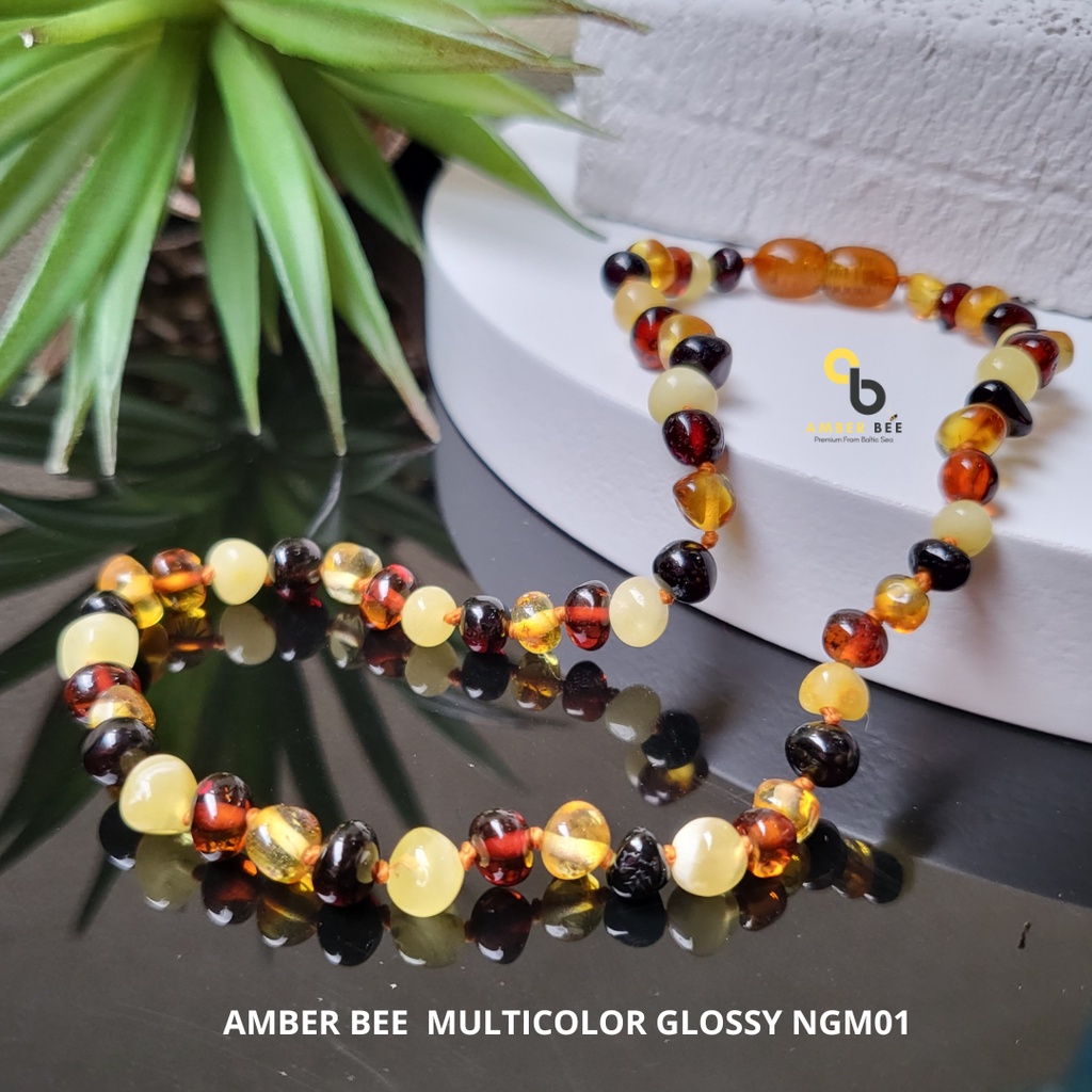 PROMO FREE GELANG - Kalung Amber Bayi dan Anak Premium Multicolor by AMBER BEE