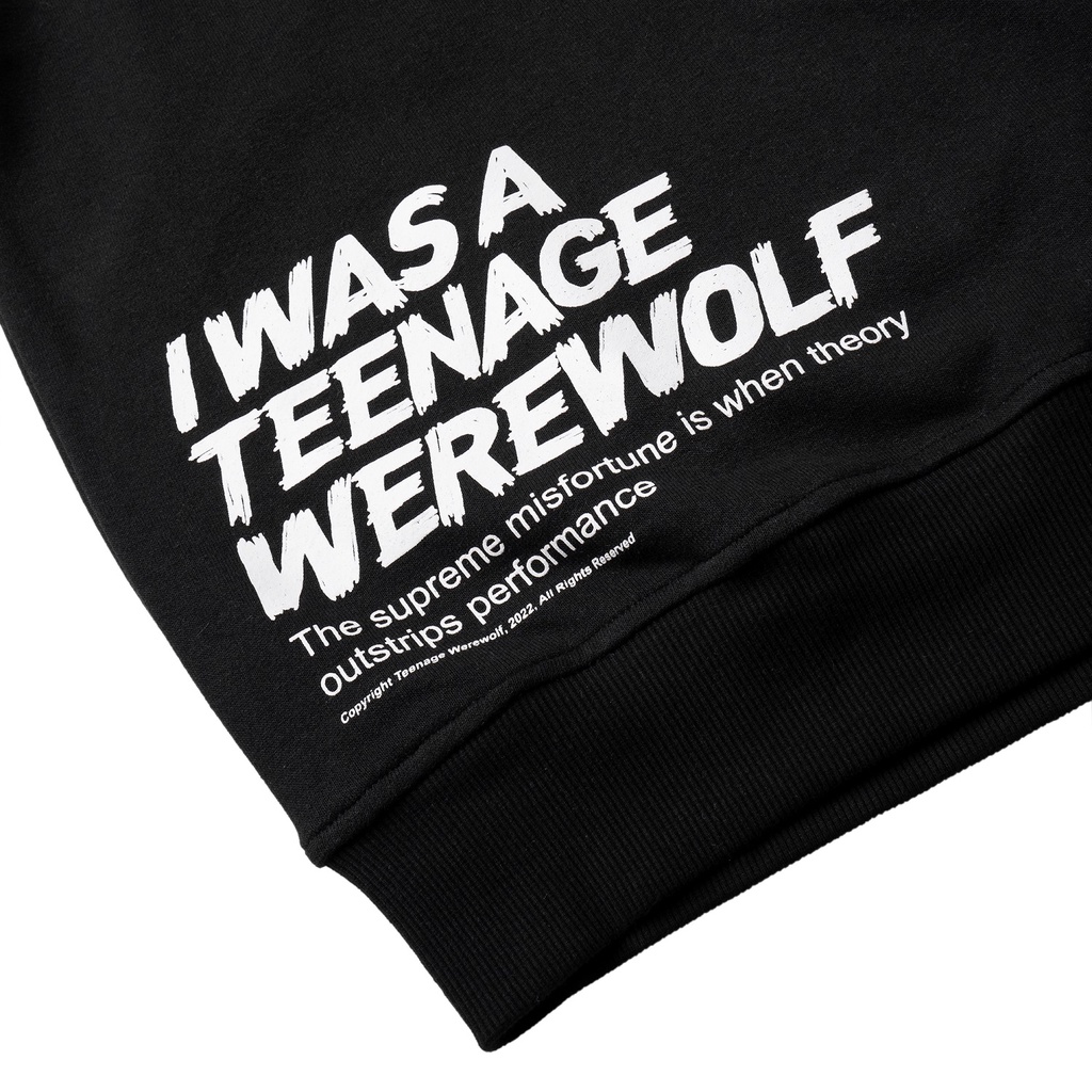 Teenage Werewolf Sweatshirt Theory Black