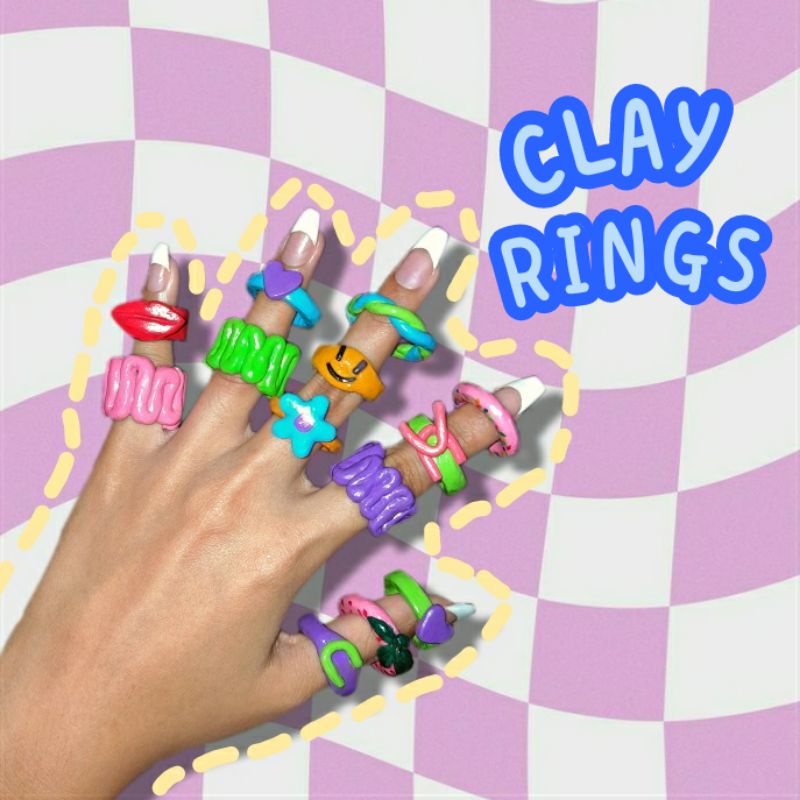 BAAM NAILS Clay Rings Cincin Clay