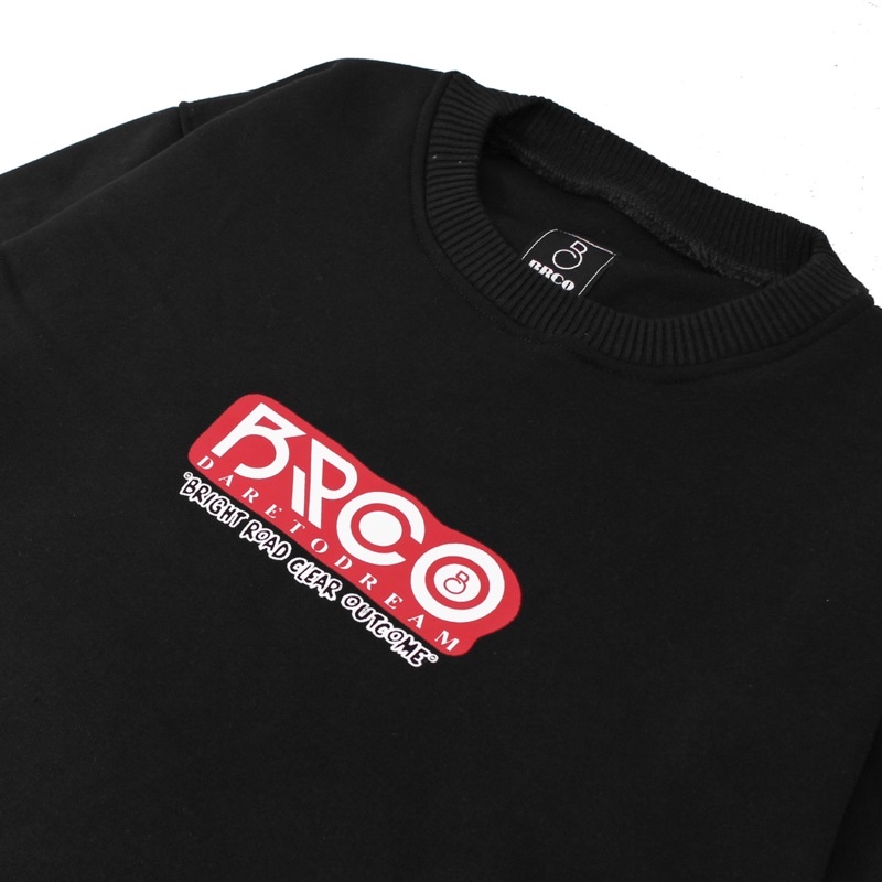 (BISA COD) BRCO Sweater Crewneck Sablon Orginal Distro