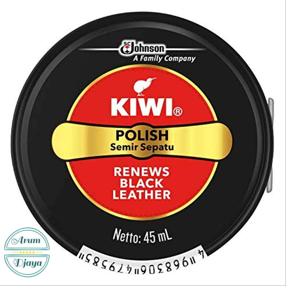 Kiwi Paste SP Shoe Polish Black 45mL Kiwi Semir Sepatu Hitam x12