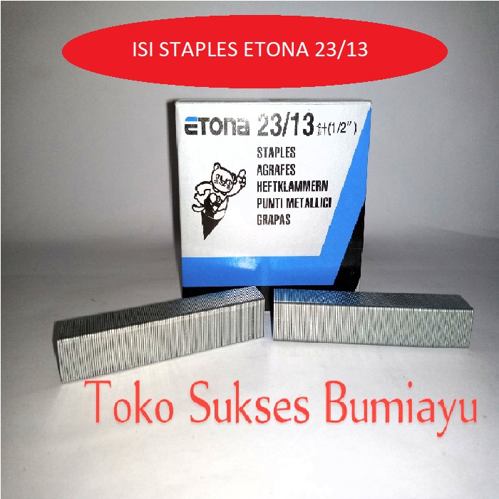 

Isi Staples / Isi Stapler / Isi Stepler 23/13 Etona 13mm