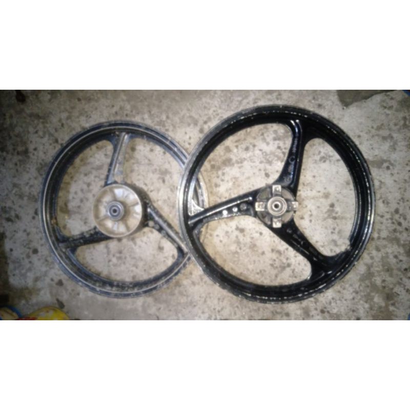 (COD) Velg ori pelek velk pelk Enkey Enkei fiz r Fiz r ori depan belakang set  rumah laker Aman orig