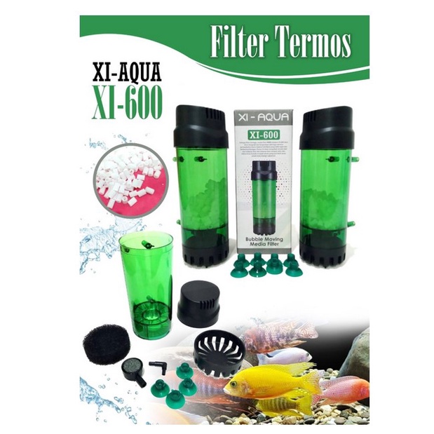 REACTOR FILTER KALDNESS TABUNG FULL SET FILTER AQUARIUM XI AQUA 600