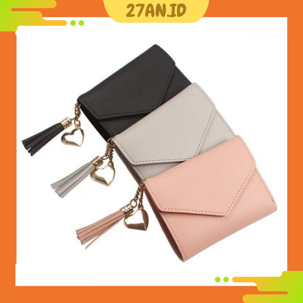DISKON 15% Pilihan (27AN.ID)COD Dompet Wanita 8602 / dompet mini Lipat
Kecil Cantik real pic C7