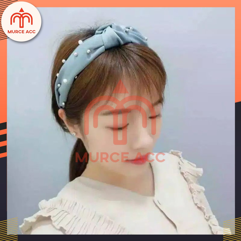 Bandana Korea Ikat Mutiara Adriana High Quality