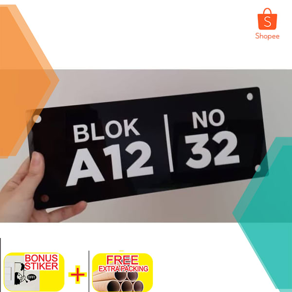 

NOMOR RUMAH ACRYLIC TIMBUL 30X12 Keren