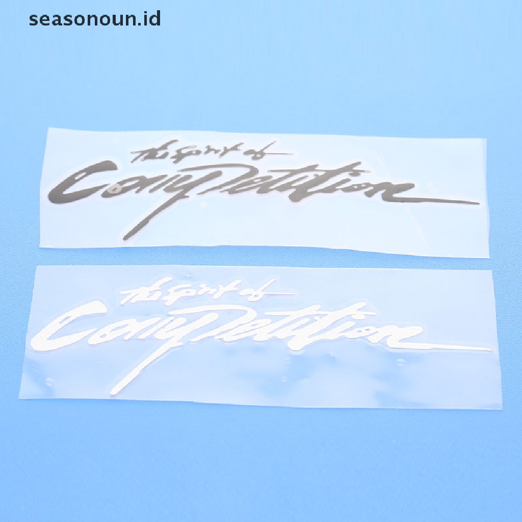 【seasonoun】 The Spirit of Competition Sport Style Car Body Stickers Rear Mirror Decal .