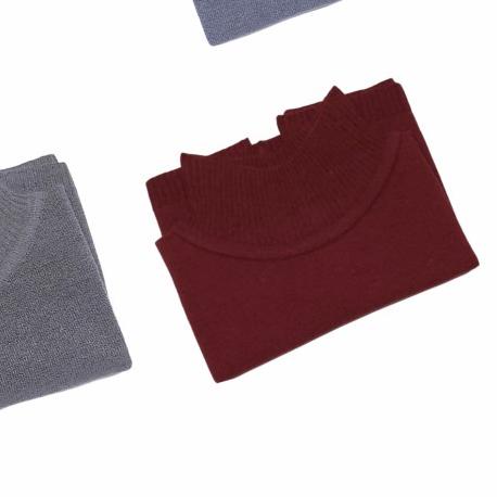 ֍ Inner Leher Inner Baju Manset Leher Rajut Premium - Hitam ⅍