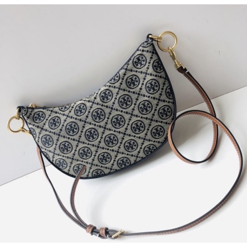 TORY BURCH T MONOGRAM JACQUARD MINI HOBO