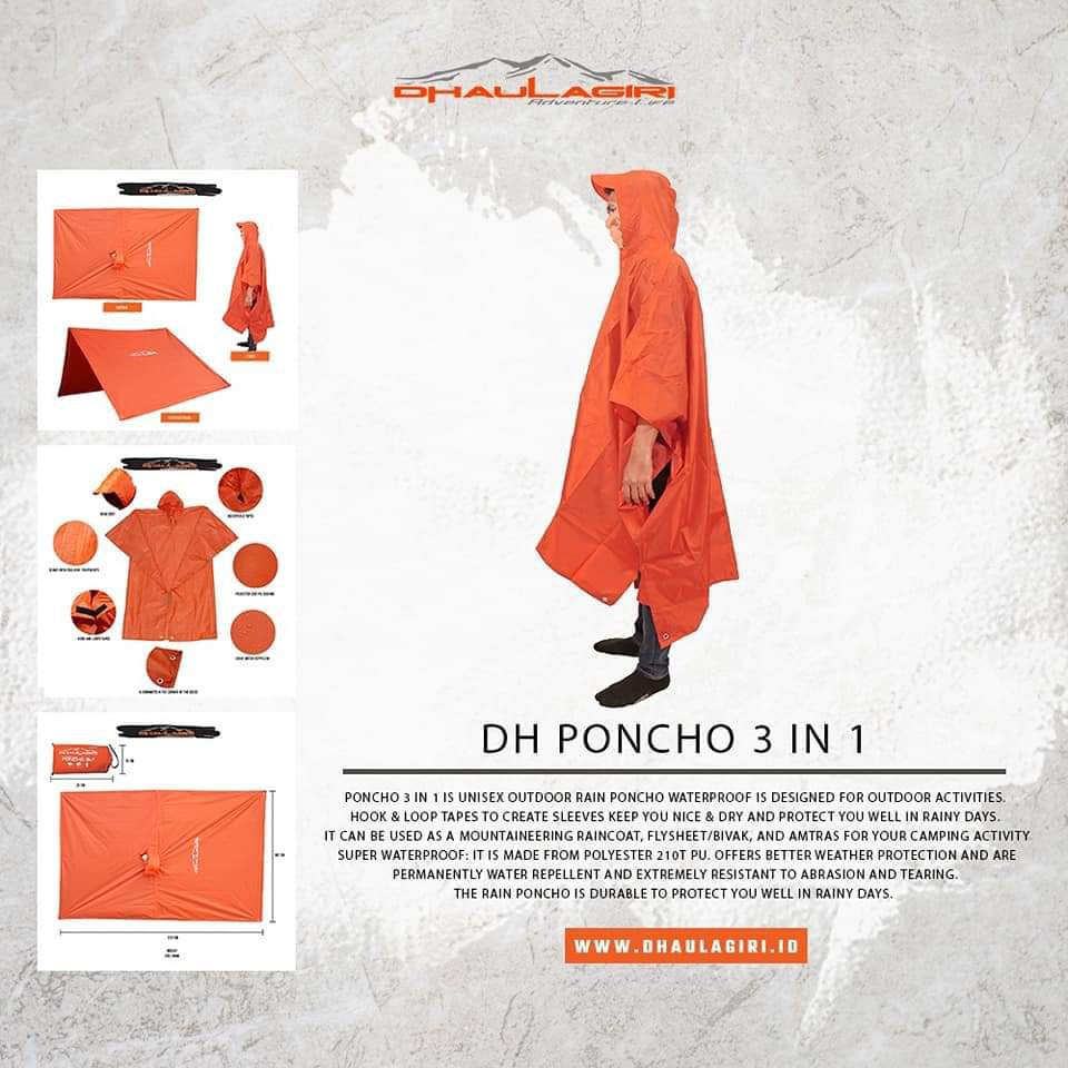 Ponco Dhaulagiri 3 in 1 - Bivak - Raincoat