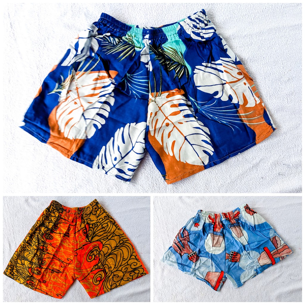 Baby &amp; Kids Cotton Short Pants Celana Pendek Anak Laki laki Perempuan 4 5 6 7 Tahun 4th 5th 6th 7th Cowok Cewek Boxer Harian Kolor Motif Santai Bayi Celpen TK SD PAUD