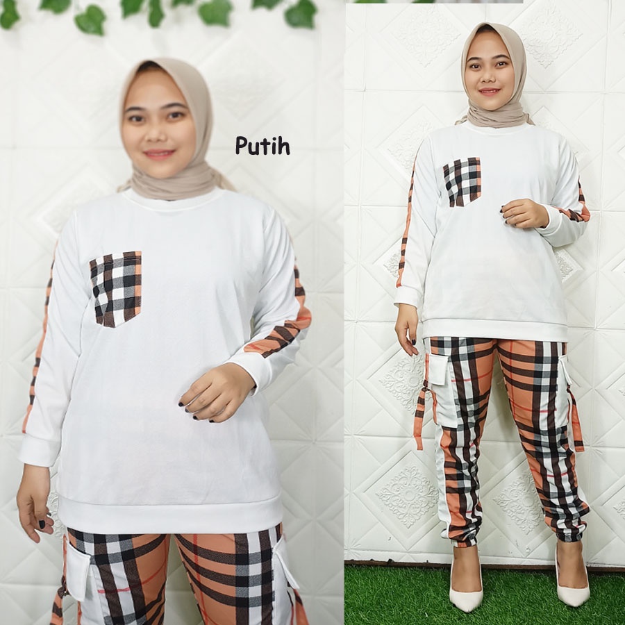 SETELAN POCKET BURRBERRI BAJU DAN CELANA GL FASHION