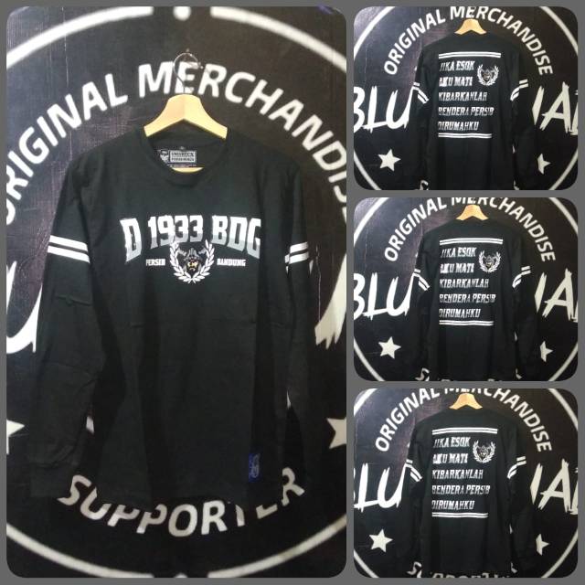 Kaos persib panjang D 1933 BDG hitam