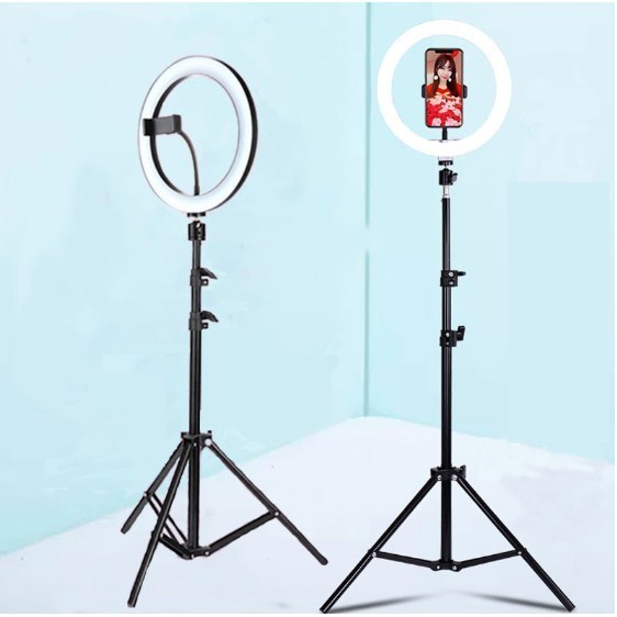 Tripod Lampu Ring Light LED 26cm + Tripod 2.2m