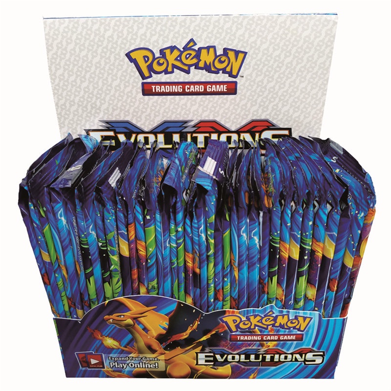 324pcs / Kotak Kartu Pokemon Versi Inggris Untuk Koleksi Anak